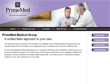 Tablet Screenshot of primemed.net